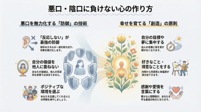 悪口に負けない心の作り方
