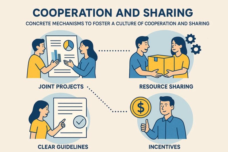 協力と共有の文化を醸成する具体的な仕組み