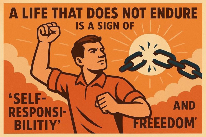 我慢しない人生は「自己責任」と「自由」の証