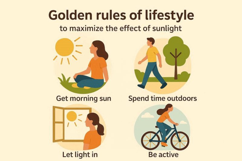 太陽の光の効果を最大化する「生活習慣の黄金ルール」