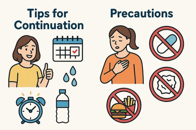 効果を実感するための「継続のコツ」と「注意点」