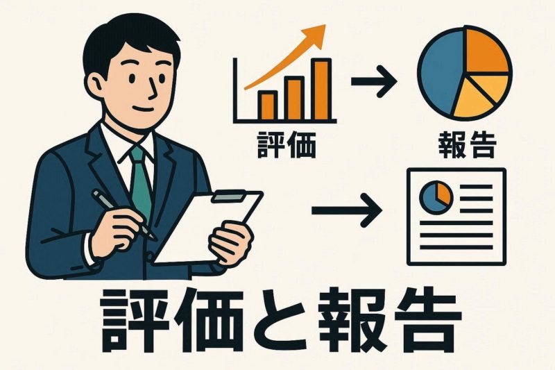 「評価と報告」で成果を最大化！