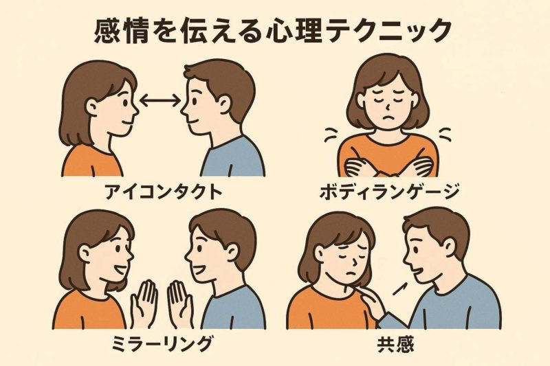 感情を伝えるための心理学テクニック