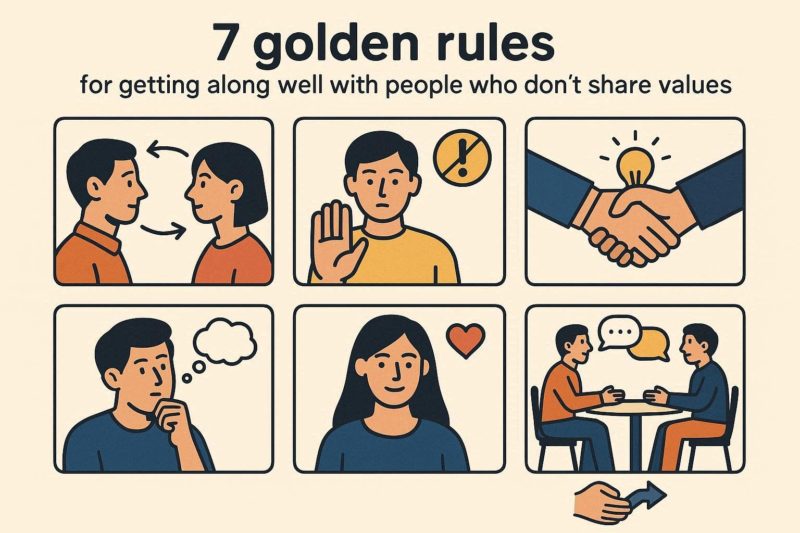 価値観が合わない人と上手に付き合うための「7つの黄金法則」