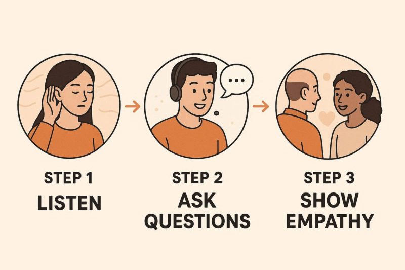 アクティブリスニングを極めるための「3つのステップ」