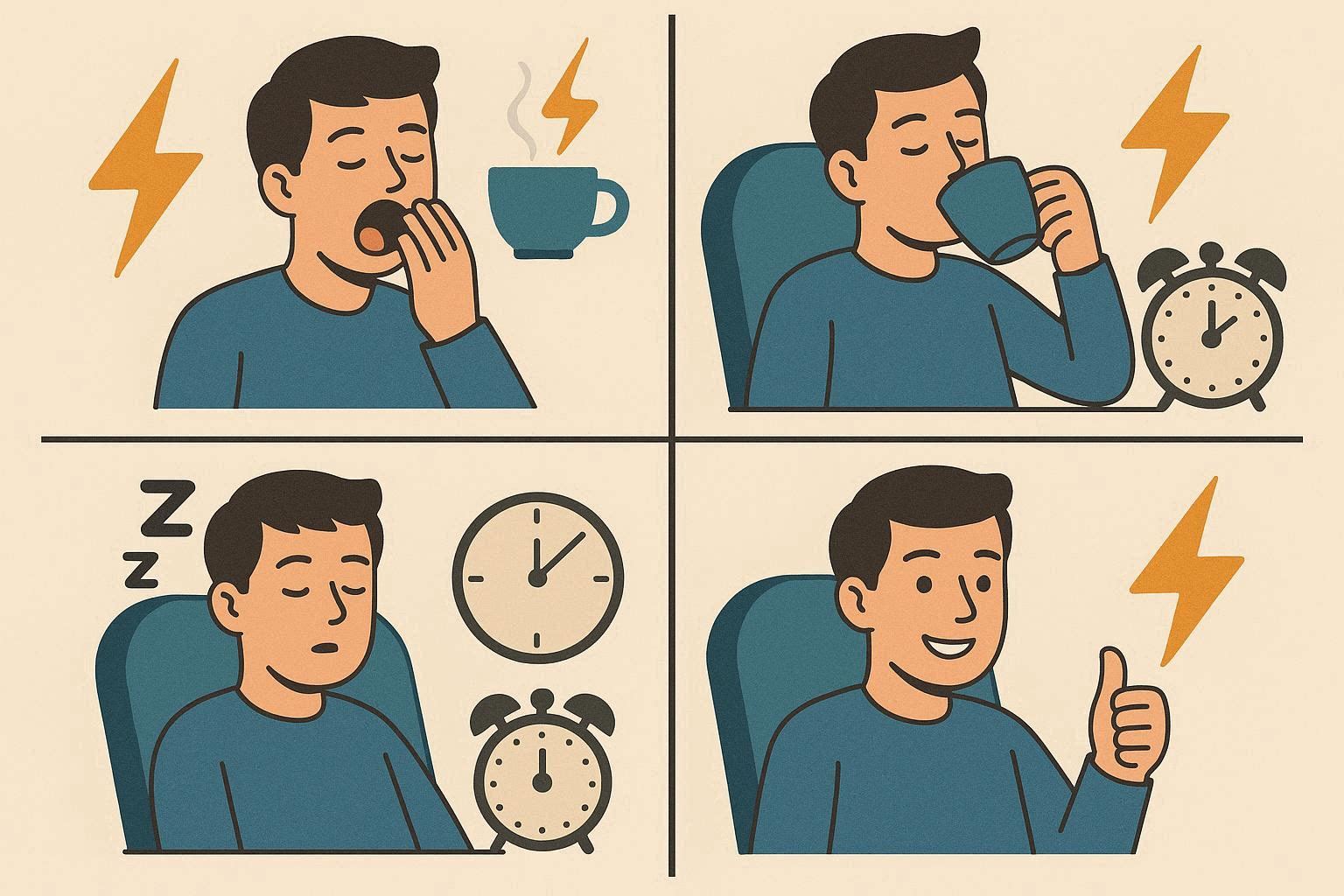 【午後の眠気スッキリ】最新科学でわかる「最強のパワーナップ術」集中力と生産性が劇的に上がる方法