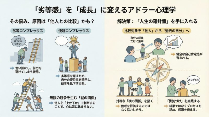 アドラー心理学：劣等感を成長に