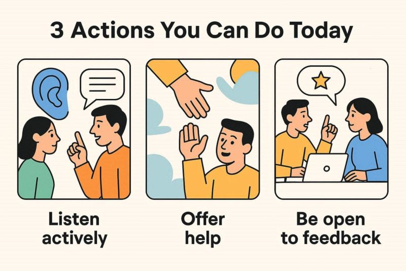 コラボレーションスキル向上のための「今日からできる3つの行動」